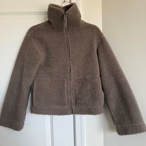 Teddy Jacket color Taupe - H&M